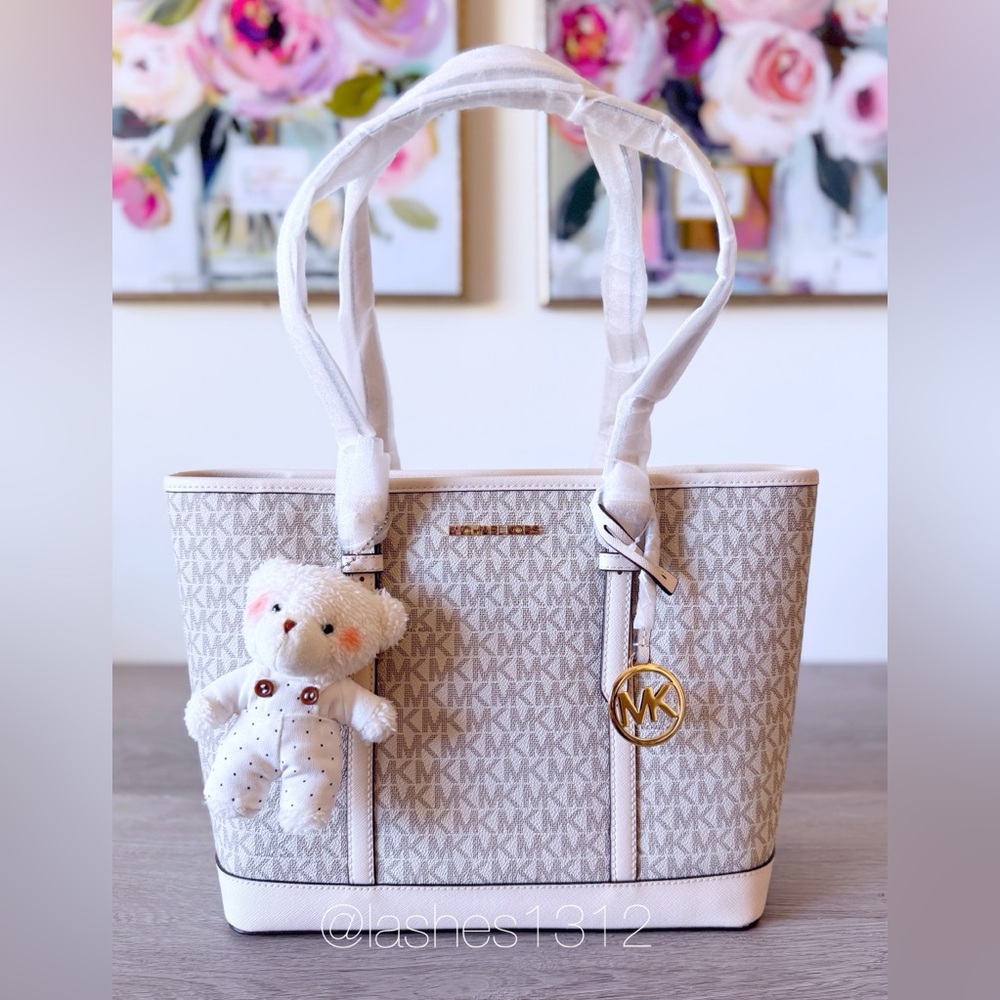 MICHAEL KORS Bag Jet Set Medium Tote - Cream
